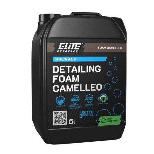 Elite Detailer Detailing Foam Camelleo 5l - Rewolucyjna, zmieniająca kolor w trakcie mycia wysoce skoncentrowana piana aktywna o zapachu zielonego jabłka i neutralnym pH