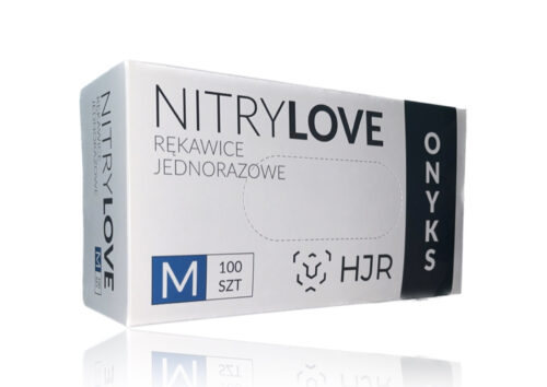 HJR onyks wytrzymałe rękawice nitrylowe rozmiar M 100szt