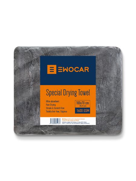 Ewocar Special Drying Towel orange 1600GSM 70x100cm – ręcznik do osuszania lakieru samochodowego