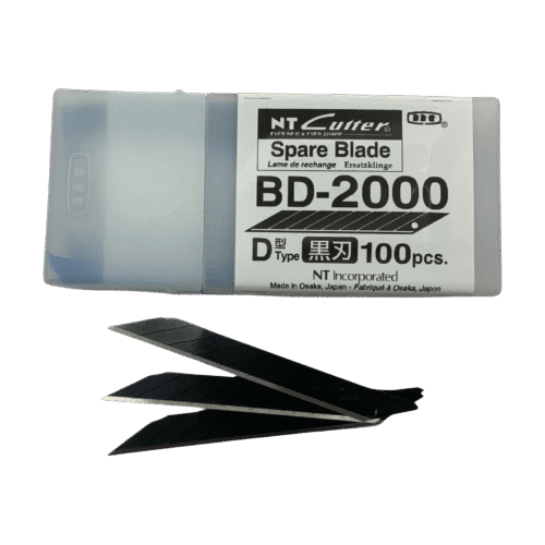 Ostrza łamane czarne 9 mm Kąt 30 st. NT Cutter BD-2000 100 szt