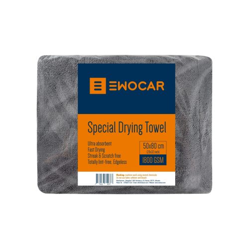 Ewocar Special Drying Towel1800GSM 50x80cm - ręcznik do osuszania lakieru samochodowego