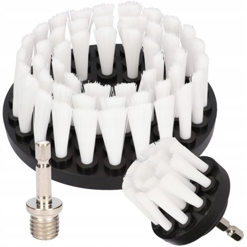 Italko zestaw szczotek na wkrętarkę 2szt ( białe, miekkie )