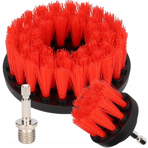 Italko zestaw szczotek na wkrętarkę 2szt ( czerwone średnio-twarde )