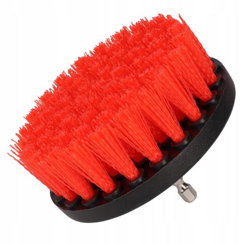 Italko szczotka do czyszczenia tapicerki na wkrętarkę 100/25 czerwona