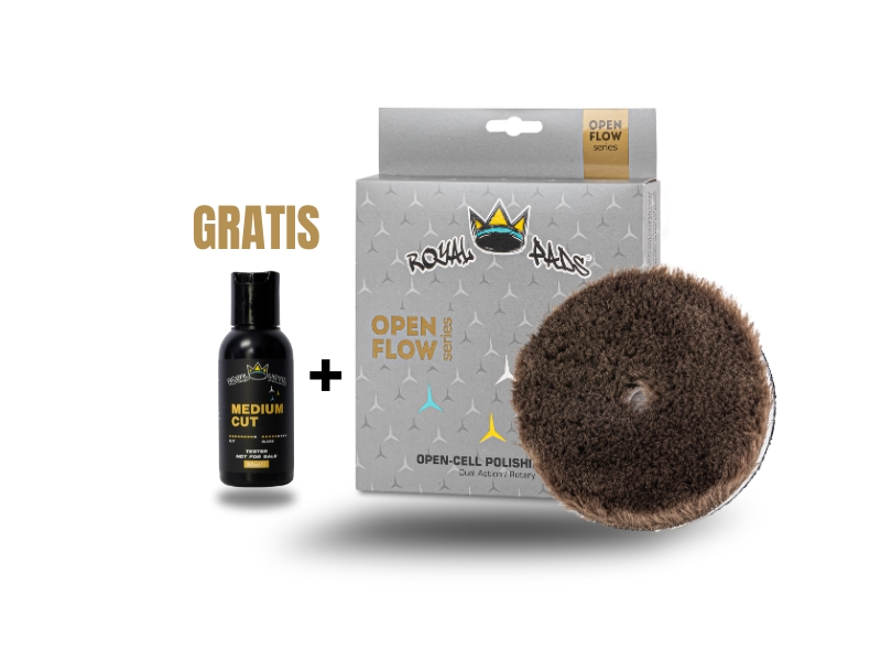 Royal Pads One-Touch Wool – futro polerskie One Step do korekty lakieru + gratis