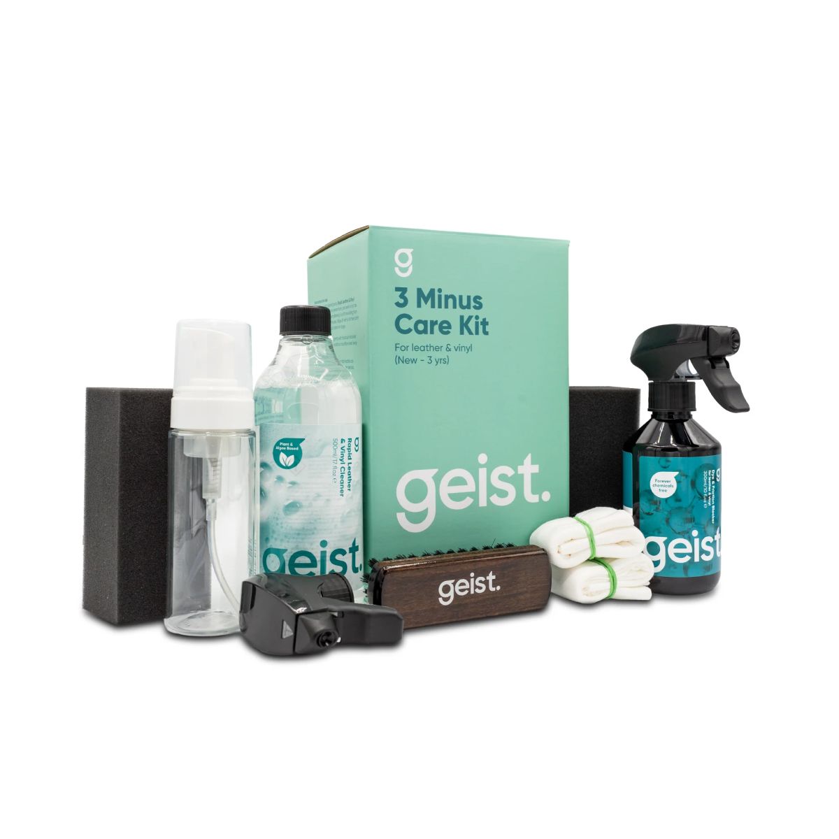 Geist 3 Minus Care Kit for Leather & Vinyl – zestaw do pielęgnacji i ochrony skóry i winylu poniżej 3 lat