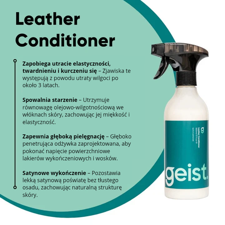 geist leather conditioner 1000 ml – odżywka do skóry naturalnej i tapicerki skórzanej - obrazek 2