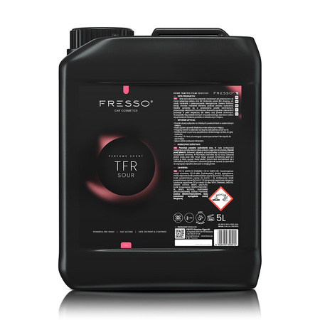 Fresso TFR Traffic Film Remover Sour 5L – kwasowy preparat do mycia wstępnego i serwisu powłok ceramicznych (Kopia)