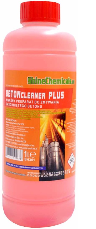 Shine Chemicals BETON CLEANER 1l – kwaśny koncentrat (pH 2)