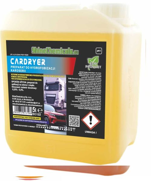 Shine Chemicals CAR DRYER 5l – preparat do hydrofobizacji i wspomagania osuszania