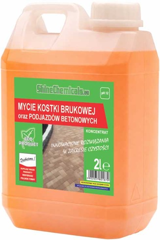 Shine Chemicals Mycie kostku Brukowej 2l - Produkt do mycia kostki brukowej