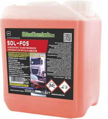 Shine Chemicals Sol-Fos kwaśny preparat do mycia aluminium 5l