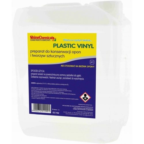 plastic vinyl – preparat do konserwacji opon i tworzyw sztucznych shinechemicals 5l