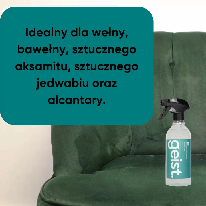 geist fabric & upholstery protector uv – impregnat do alcantary i tkanin 500 ml - obrazek 2