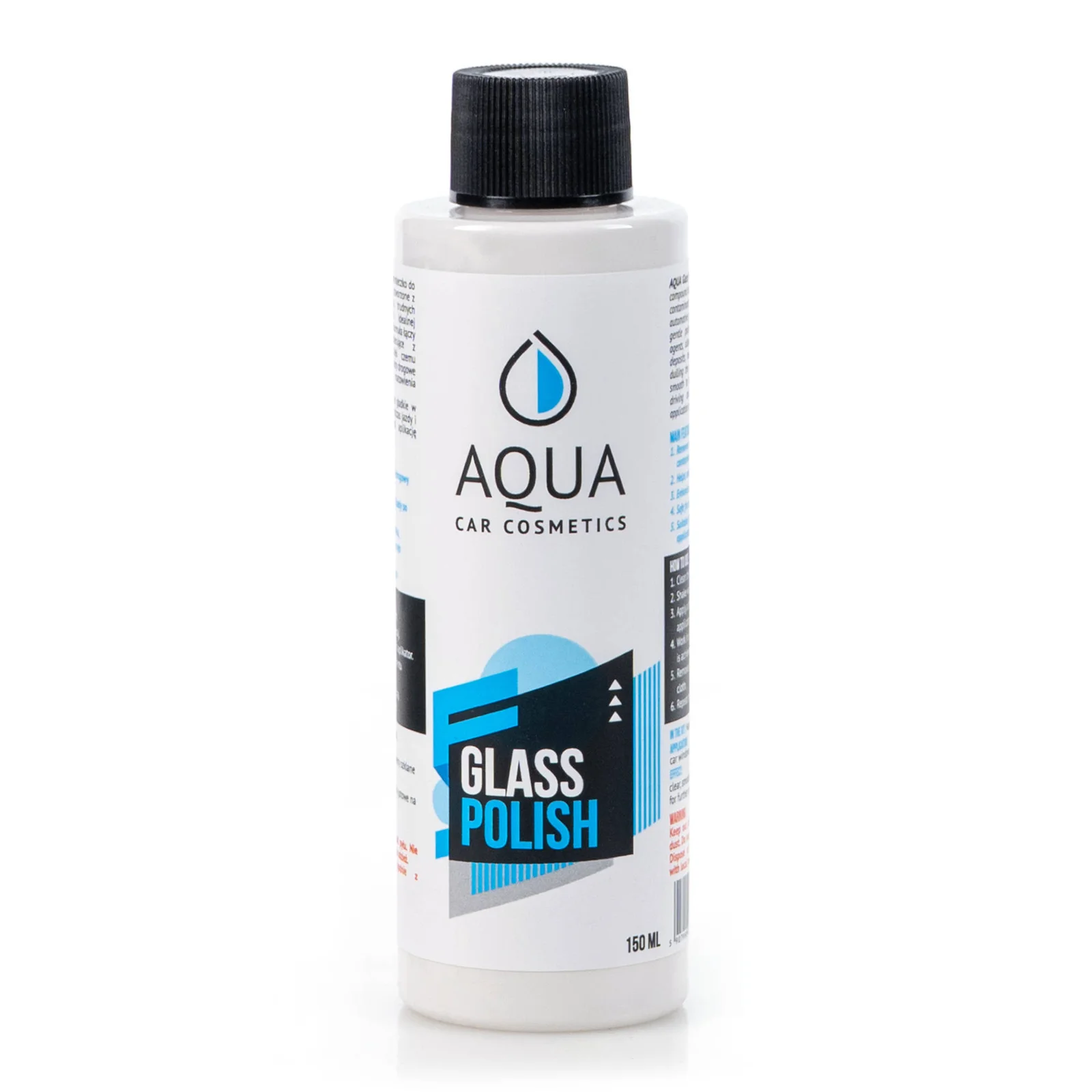 aqua glass polish 150 ml – mleczko do polerowania szyb + aplikator - obrazek 2