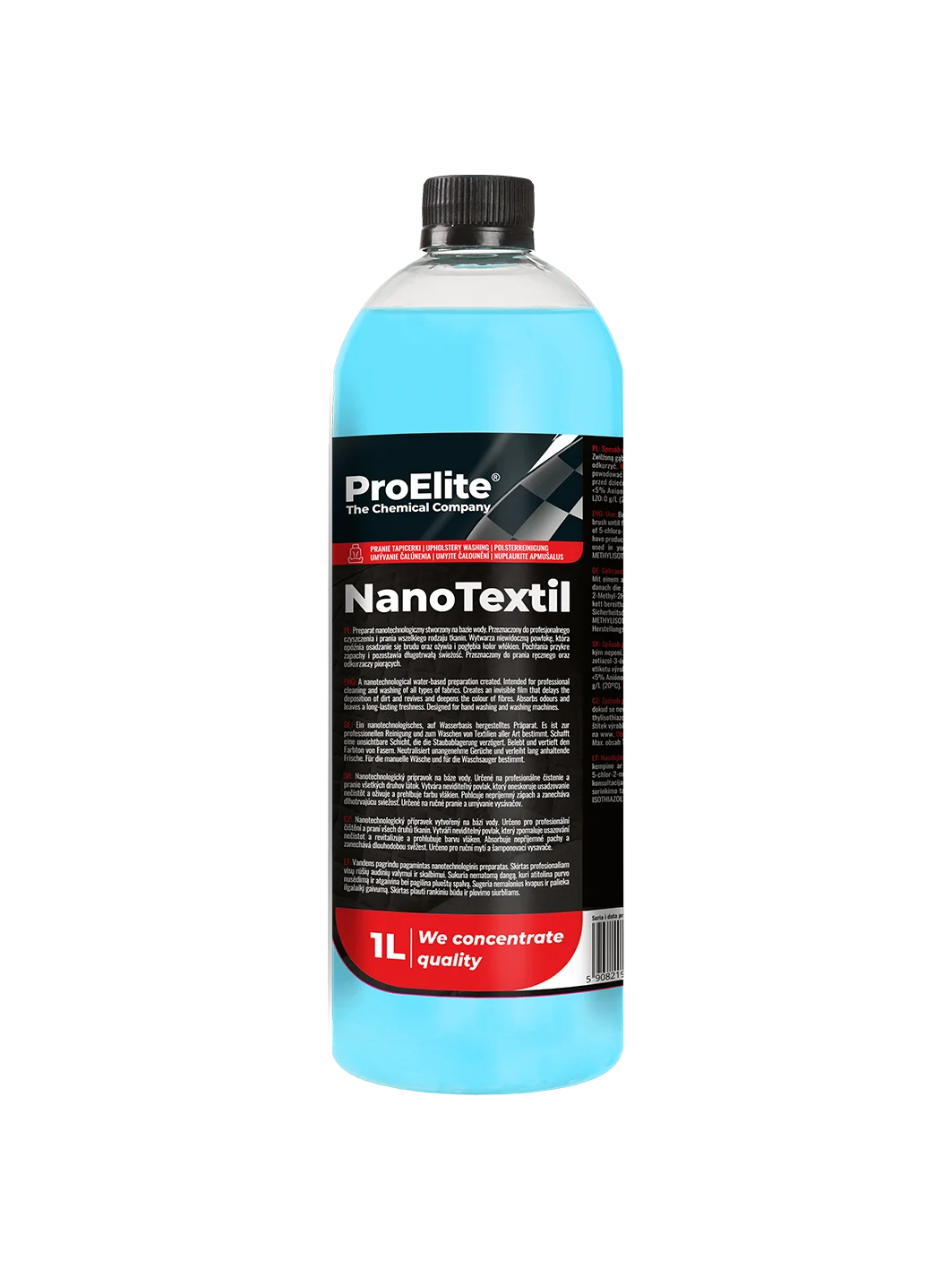 proelite nanotextil koncentrat do prania tapicerki 1l