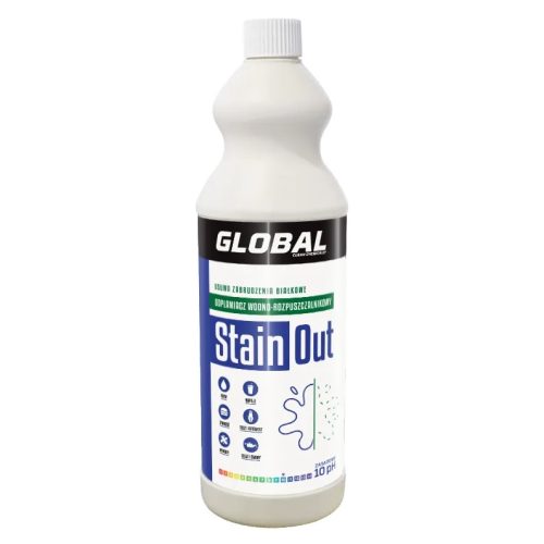 GLOBAL Stain Out P120 1L – Gotowy do Użycia Odplamiacz Alkaliczny do Wykładzin i Tapicerki